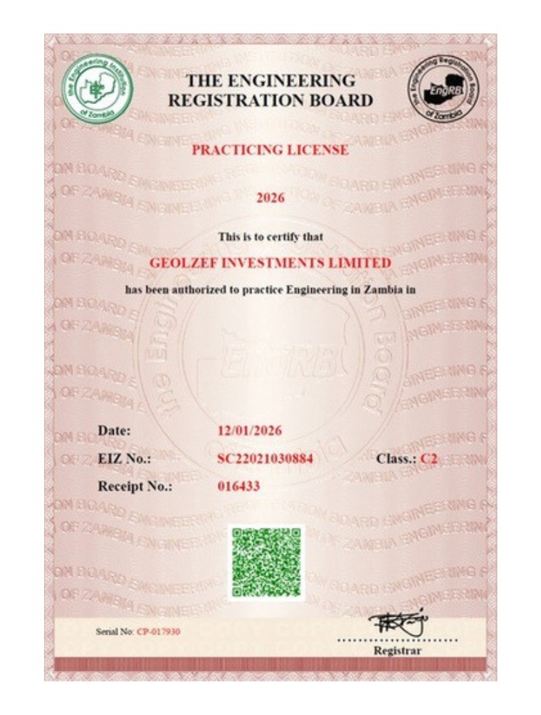 Engineering Institution of Zambia Certificate